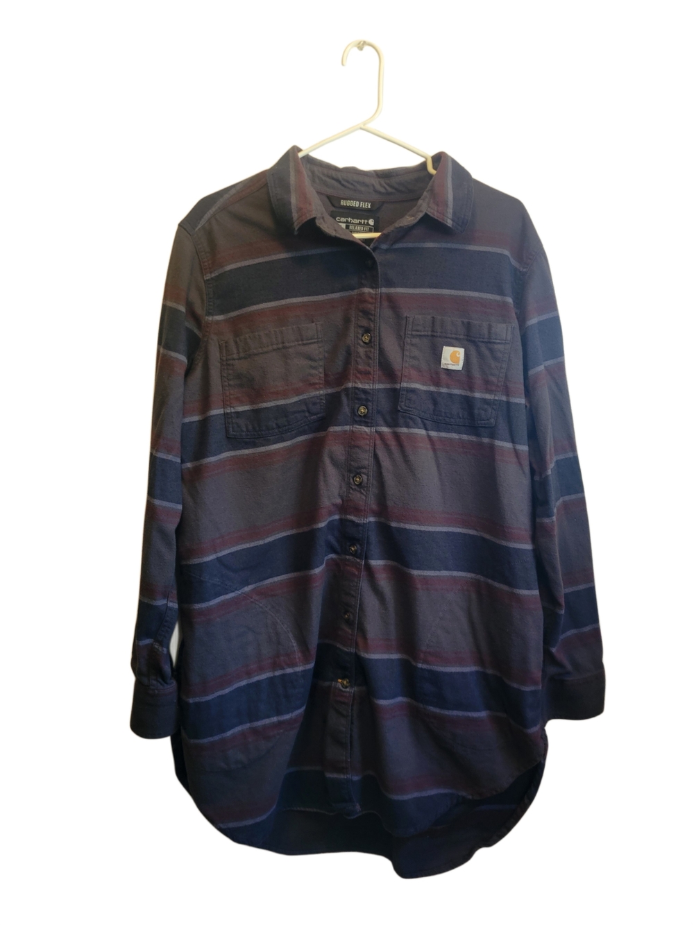 Carhartt - Women's Rugged Flex Relaxed Fit Flannel Tunic - Picture 2 of 4